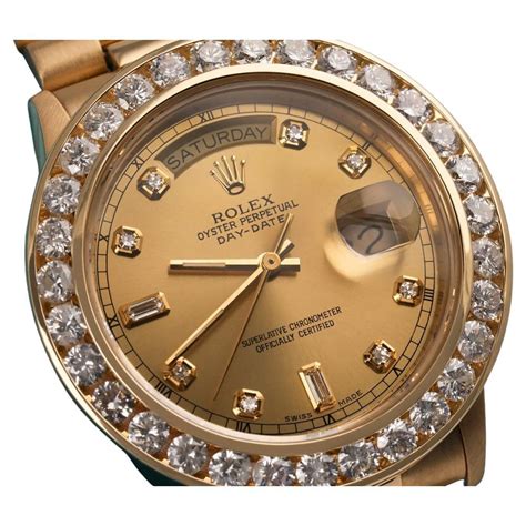 18kt gold rolex with 29 kt diamond